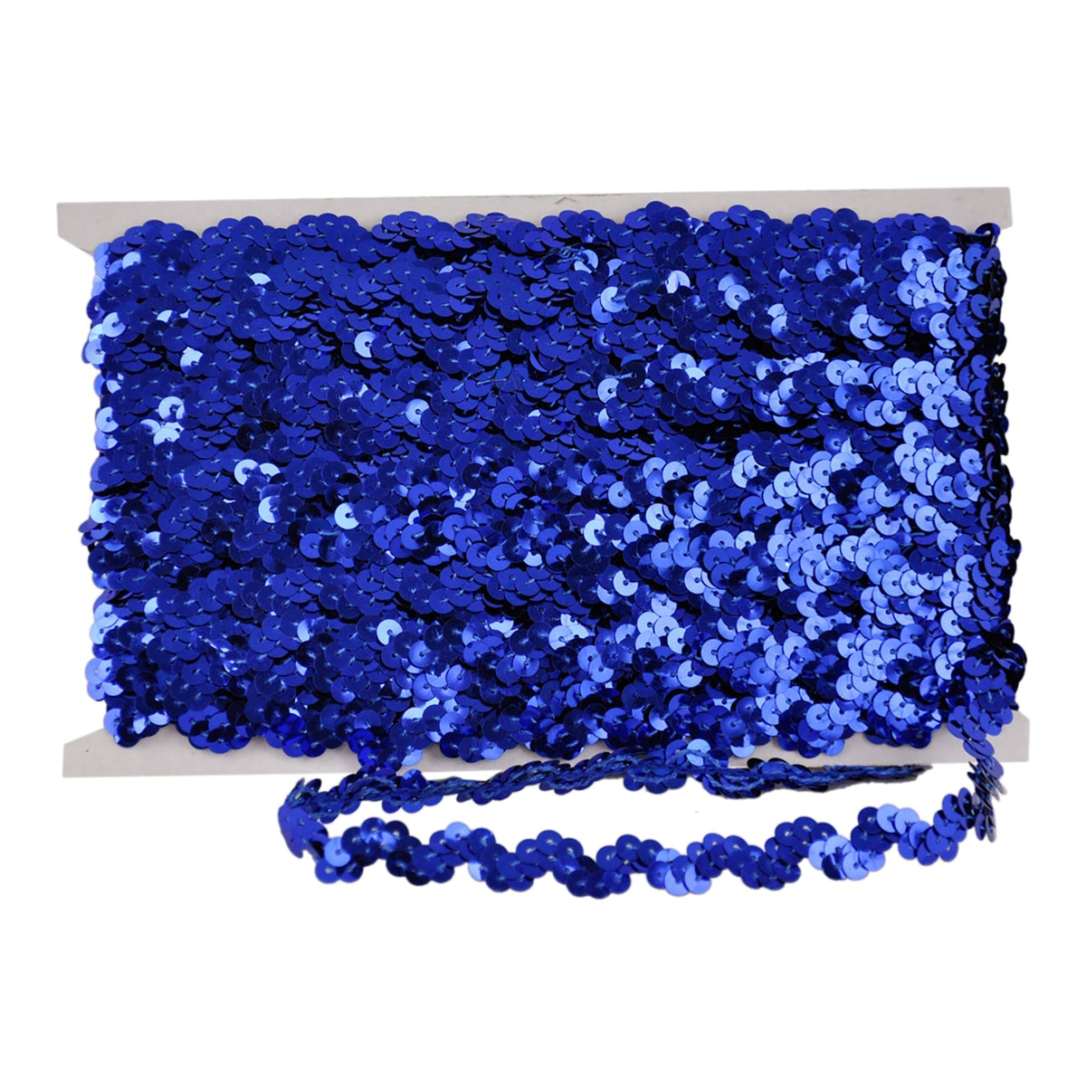 Non-Stretch Sequin Trim - 1/2" Width (25 Yard Roll) - BQ-304-04 Royal Blue
