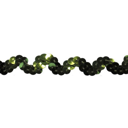 Non-Stretch Sequin Trim - 1/2" Width (25 Yard Roll) - BQ-304-25 Hunter Green