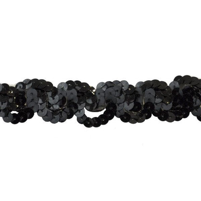 Non-Stretch Sequin Trim - 1" Width (10 YDS)-BQ-301-02