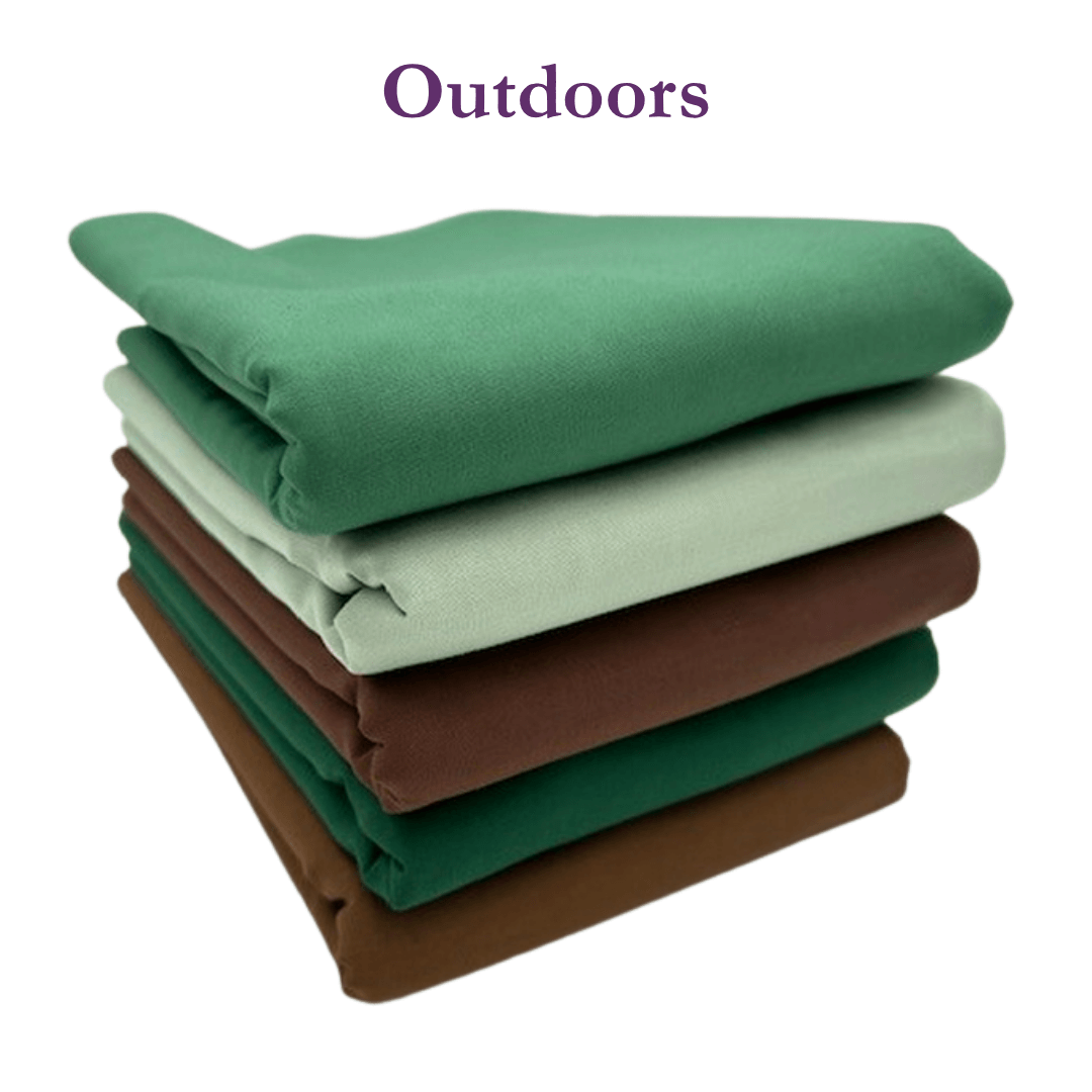 Supreme Solids - One Yard Bundle - 5 pack (Outdoors)