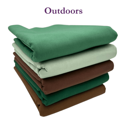Supreme Solids - One Yard Bundle - 5 pack (Outdoors)