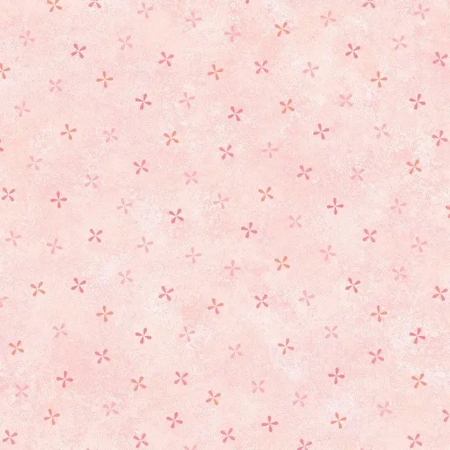 Pink Operetta Pinwheel Petals Cotton 43"/44" Fabric Per Yard