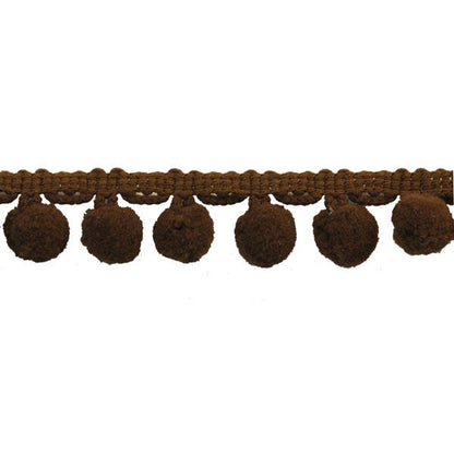 Pom Pom Collection - 5/8" width X 10 Yards in Brown