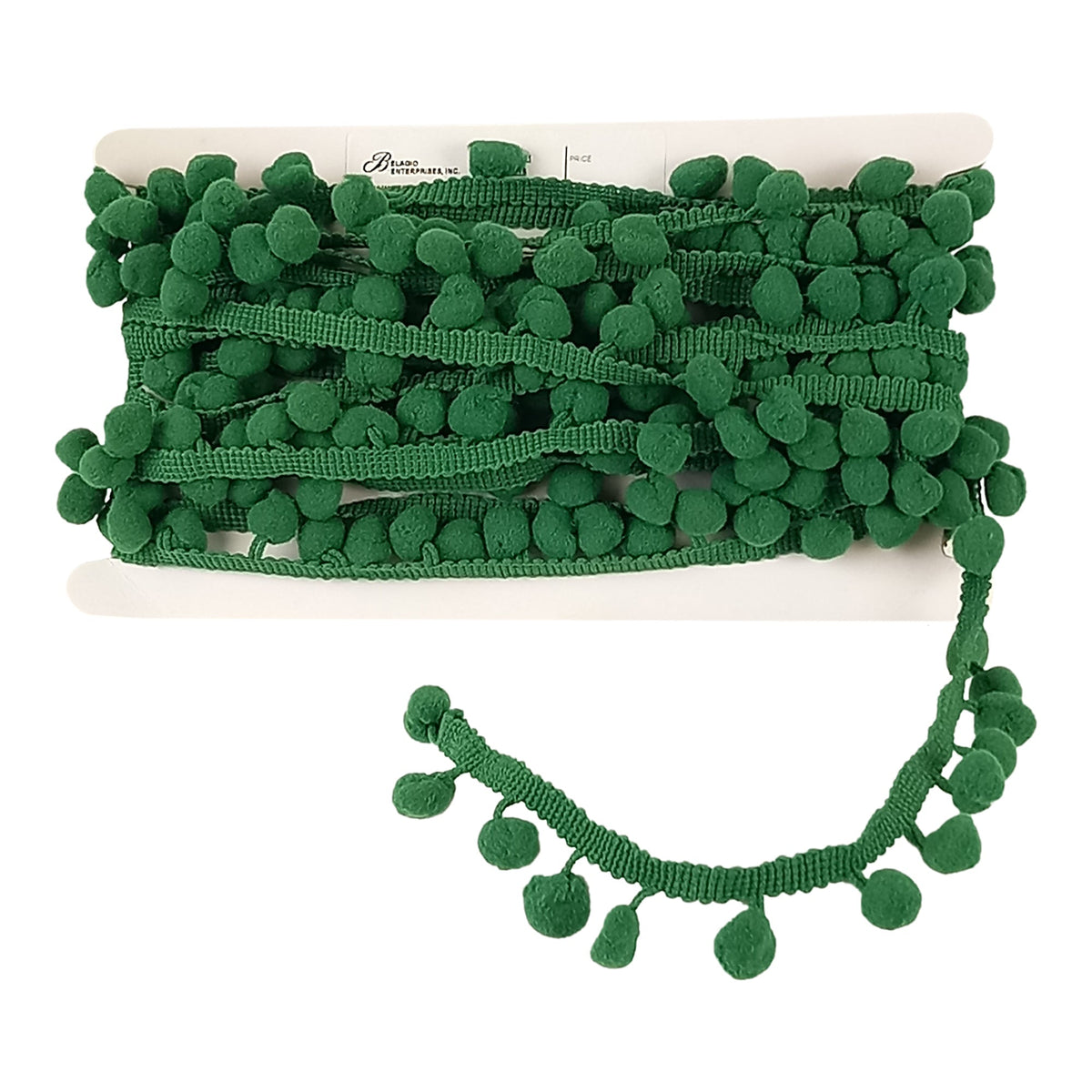 Pom Pom Collection - 5/8" width X 10 Yards in Emerald Green