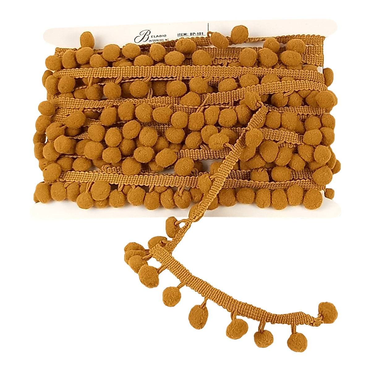 Pom Pom Collection - 5/8" width X 10 Yards in Gold