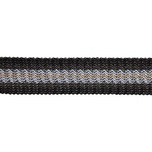 Pompeii Collection - 1 1/2" width BRAID (25 Yard Roll) - BR-7094-02/49 Black and Gunmetal