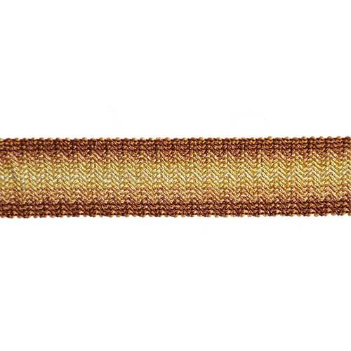 Pompeii Collection - 1 1/2" width BRAID (25 Yard Roll) - BR-7094-83/10 Bronze and Gold