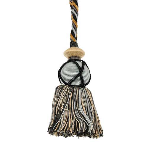 Pompeii Collection - 4" Length KEY TASSEL - BT-5066-02/49 Grey and Brown