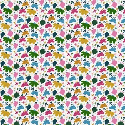 Press Play Flowers 43"/44" Fabric Per Yard