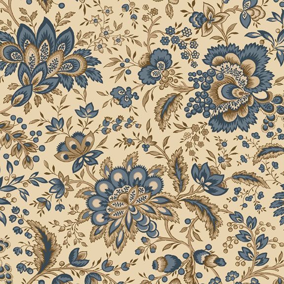 Beide Jacobean Cotton Wideback Fabric Per Yard
