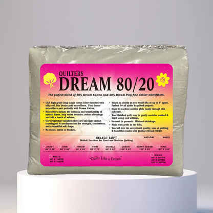 Quilters Dream Natural 80/20 Batting Package (AVAILABLE FOR PRE-ORDER)