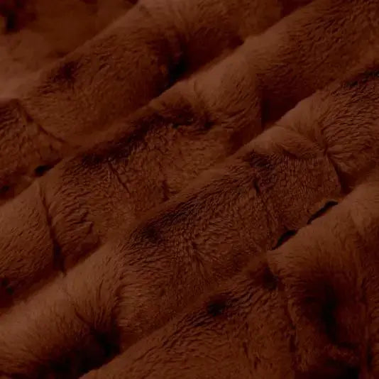 Red Autumn Luxe Cuddle Mirage 80" Fabric per yard