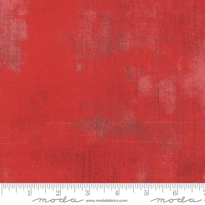 Red Grunge Basics Cherry 44"/45" Per Yard