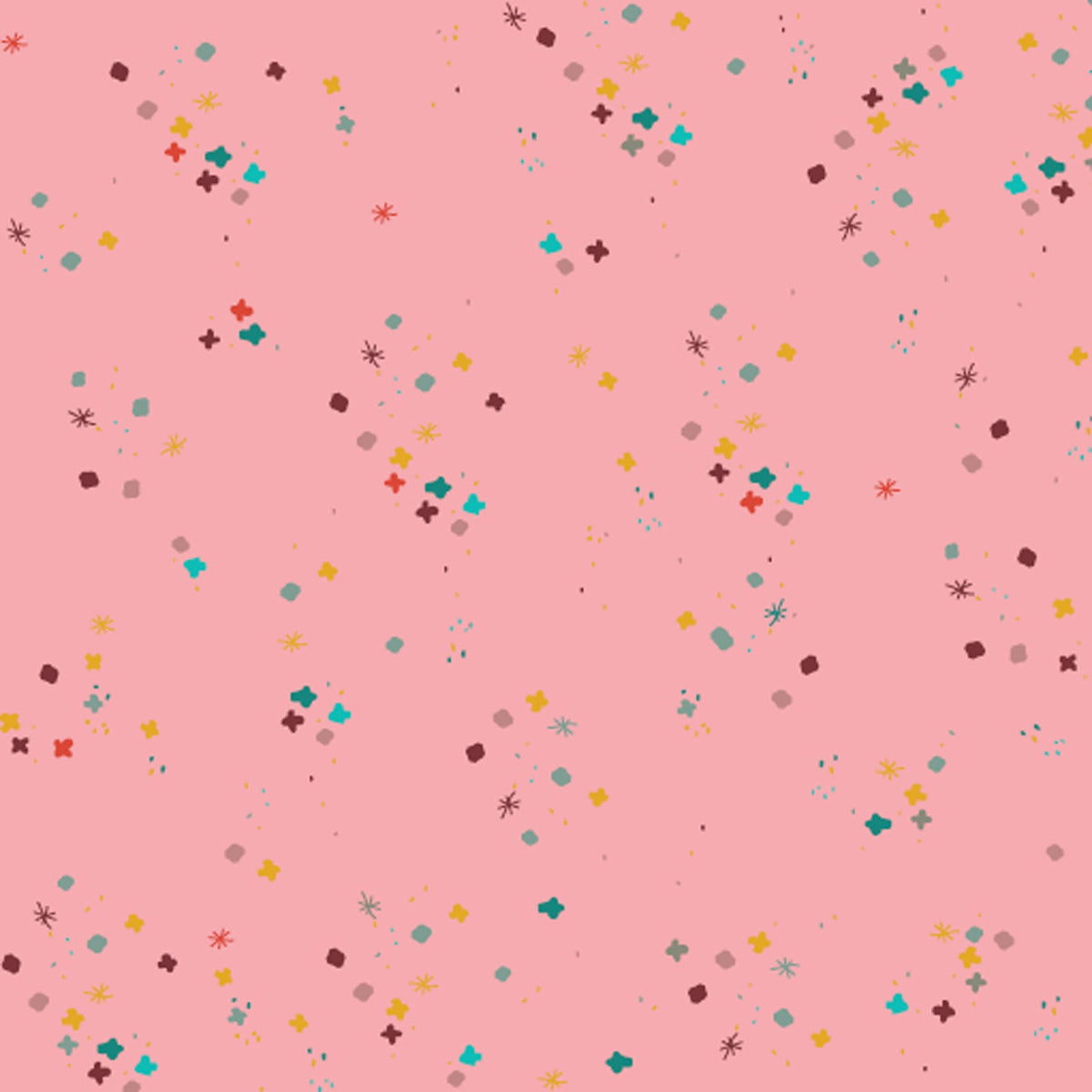 Sweet Pink Mystery 43"/44" Cotton Fabric Per Yard