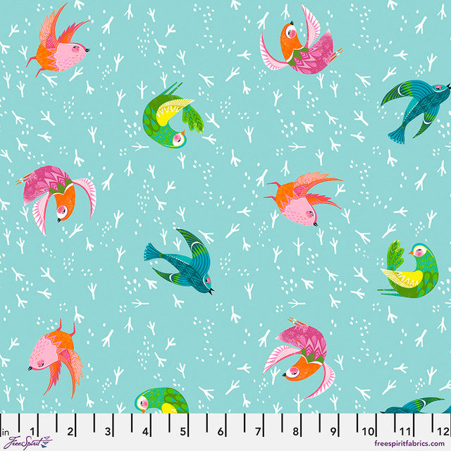 Sky Give it to the Wind What the Birds Said Cotton 44"/45" Fabric Per Yard