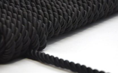 Softer Collection - 3/16" Width Cord without Lip (50 Yard Roll) - BC-1015-02 Black