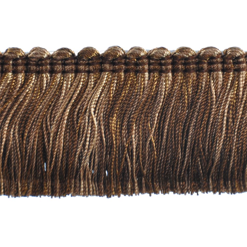 Sophisticated Collection 2" Brush Fringe (25 YD ROLL) in Brown - BF-4002-06