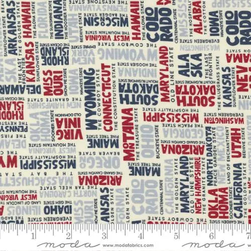 Stateside States Americana 44"/45" Fabric Per Yard