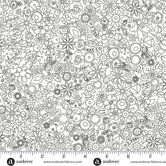 Sun Print Whisper Panda Woodland 44"/45" Fabric Per Yard