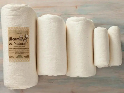 Warm & Natural® Needled Cotton Quilt Batting – Full Case — Craft 34" × 45"