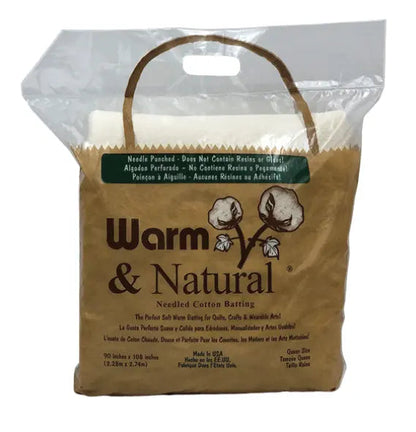 Warm & Natural® Needled Cotton Quilt Batting – Full Case — Craft 34" × 45"