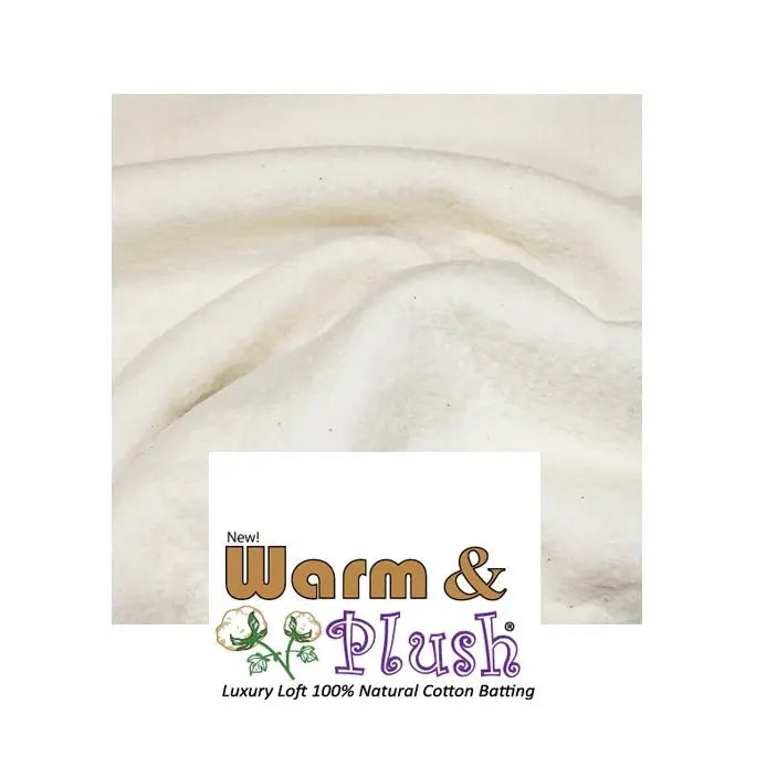 Warm & Plush® Luxury Loft 100% Natural Cotton Batting – No Scrim
