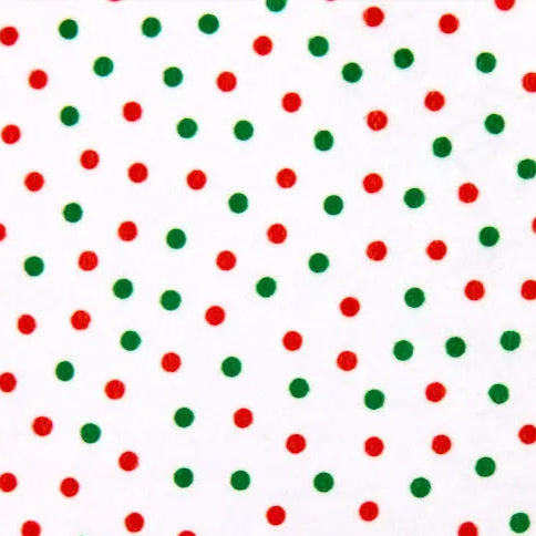 White Dot Digital Cuddle Christmas Fabric per yard