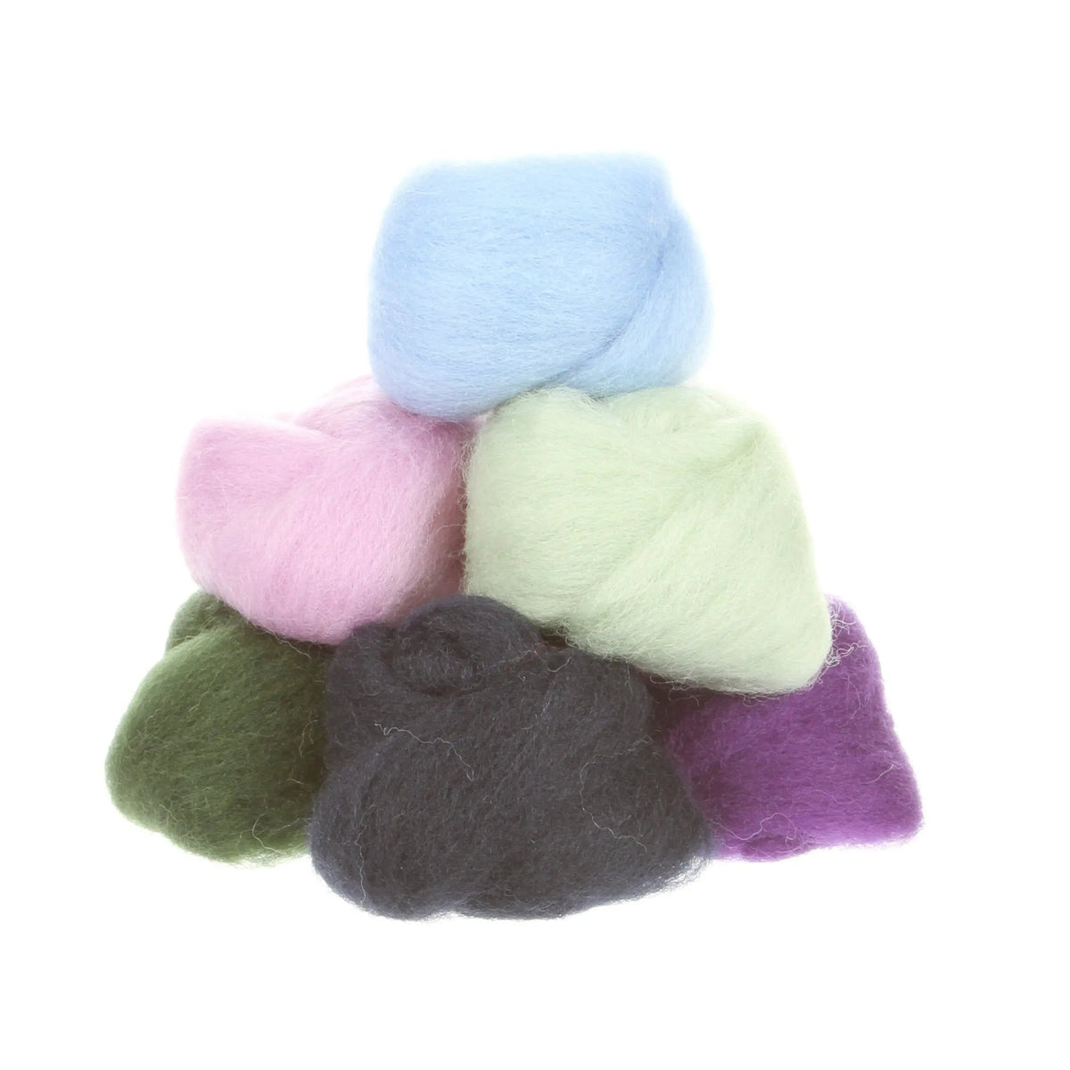 Wool Roving Assortment Hydrangeas