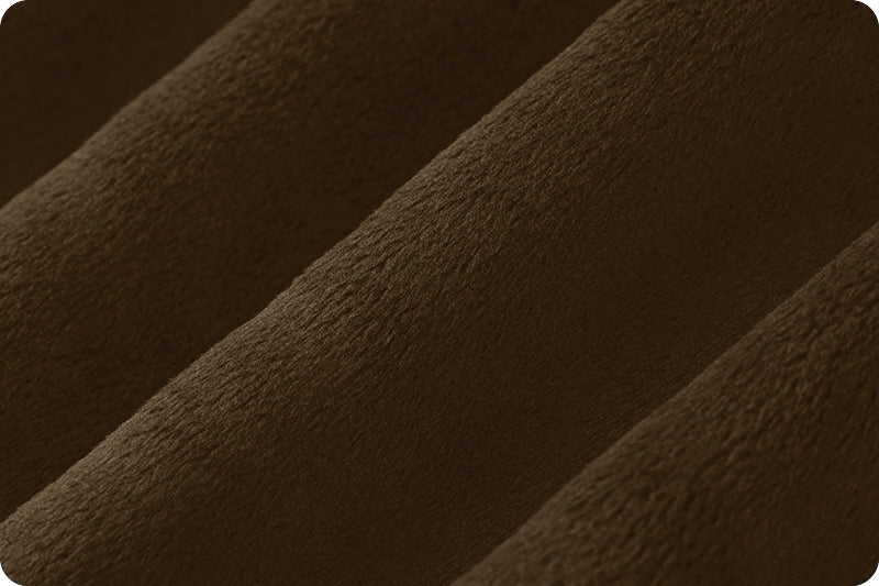 Brown Cuddle 3 58/60" Solid Minky Fabric Per Yard