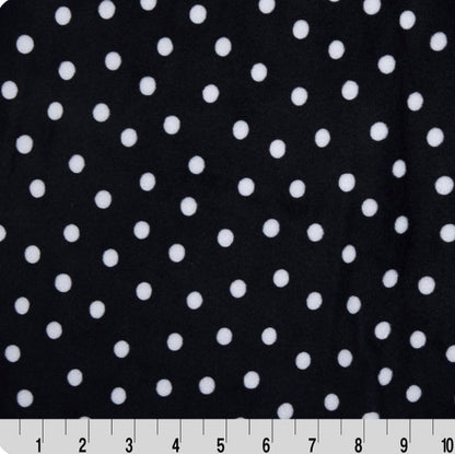 Digital Cuddle Black Dot 58"/60" Fabric per yard