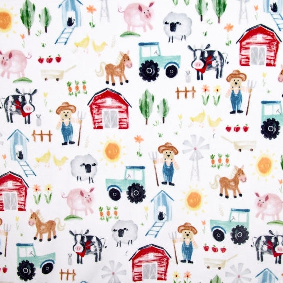 Farmer Ted Digital Cuddle Multi 58/60" Fabric Per Yard