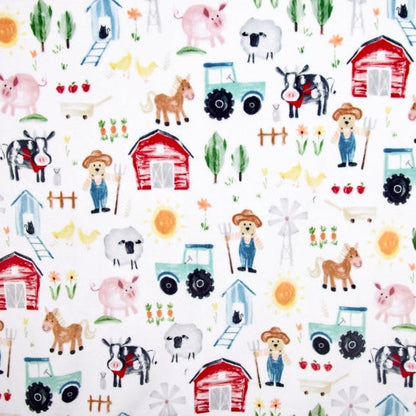 Farmer Ted Digital Cuddle Multi 58/60" Fabric Per Yard