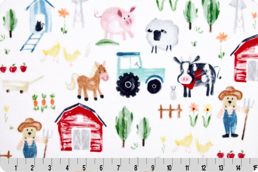 Farmer Ted Digital Cuddle Multi 58/60" Fabric Per Yard