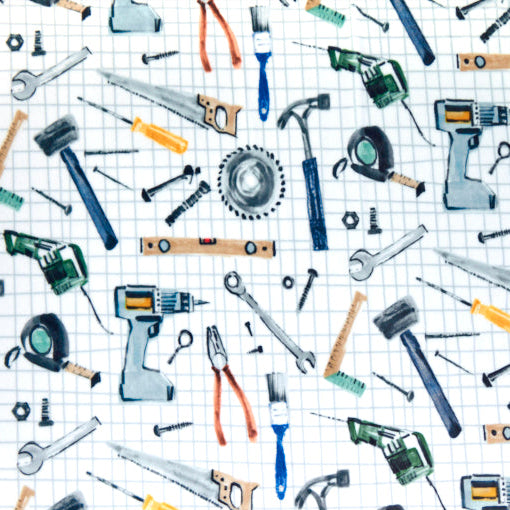 Digital Cuddle Multi Tool Time 58"/60" Fabric per yard