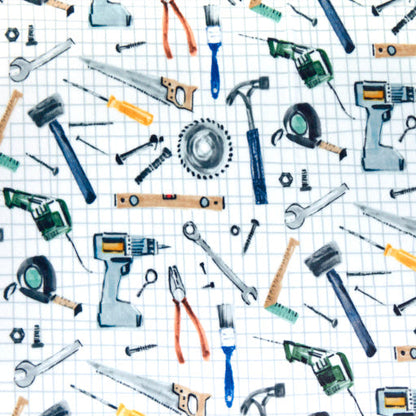 Digital Cuddle Multi Tool Time 58"/60" Fabric per yard