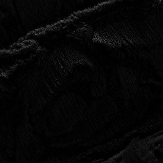 Luxe Cuddle Demi Rose Black 58"/60" Fabric per yard